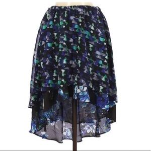 Kirna Zabete Hi-lo Midi skirt